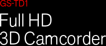 GS-TD1 Caméscope Full HD 3D